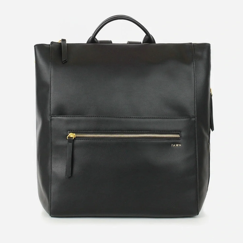 Fawn The Square Diaper Bag - Black - Comes W Extras